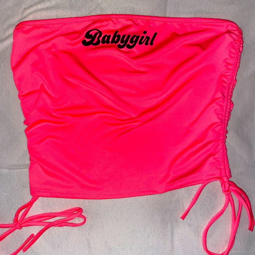 Babygirl Hot Pink Tube Top💕💗💖💞💓🌸🌺
